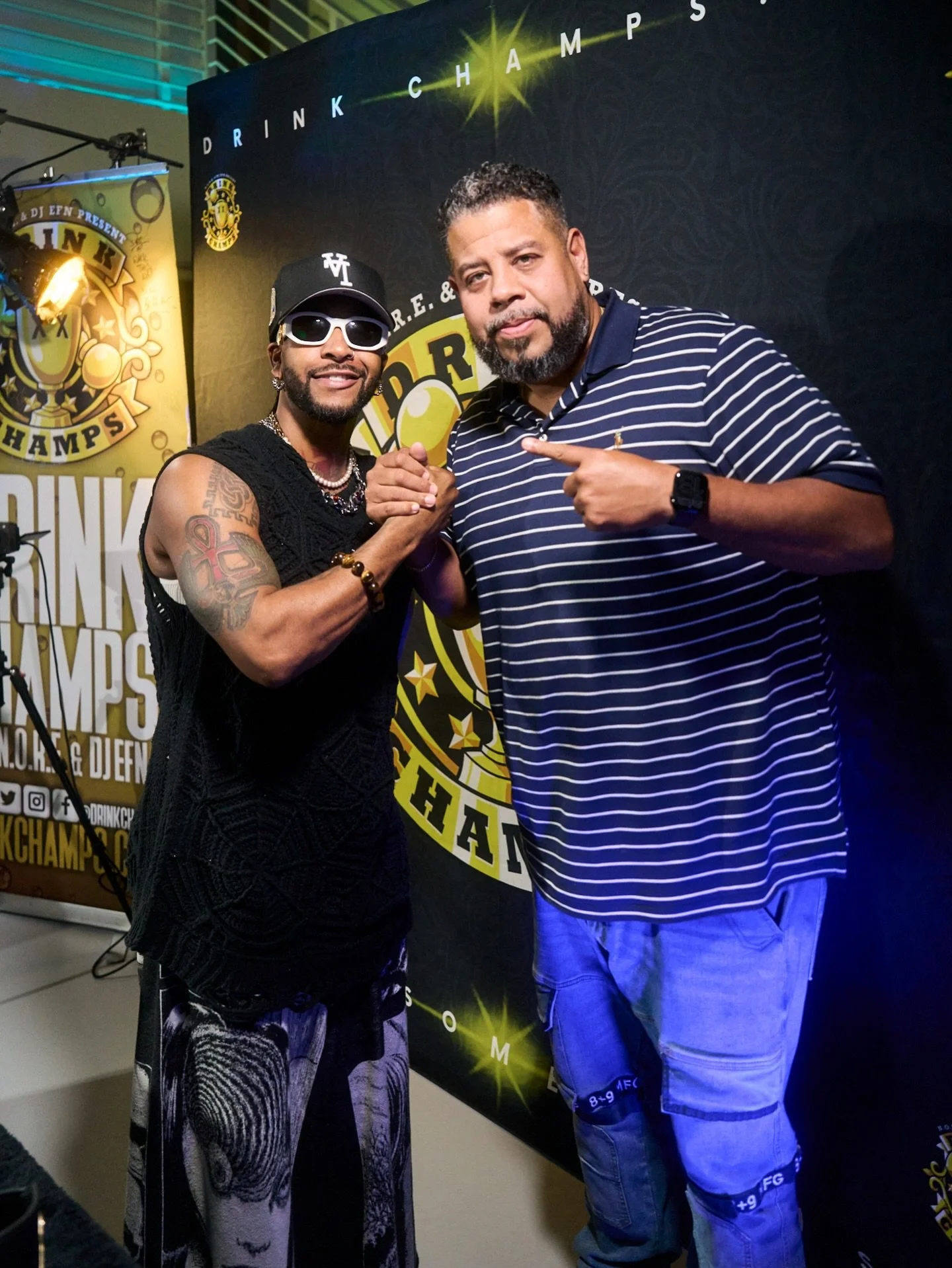 Drink Champs Photodump! Been busy, haven&rsquo;t posted my pics of last few episodes, so here they are. @drinkchamps #HazardisSoundz #Omarion #MurderMook #LoadedLux #BrysonTiller