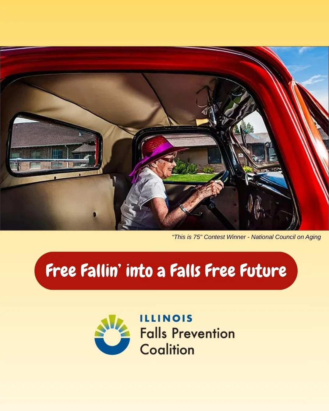 Takin' the wheel for falls prevention! 🚗 

We're on a mission to keep Illinois older adults safe, steady, and falls-free. Join the movement! 💪

🔗 Link in bio.

#FallsFree #FallsFreeIL #FallsPrevention #NCOA2025 #OlderAdults #Illinois