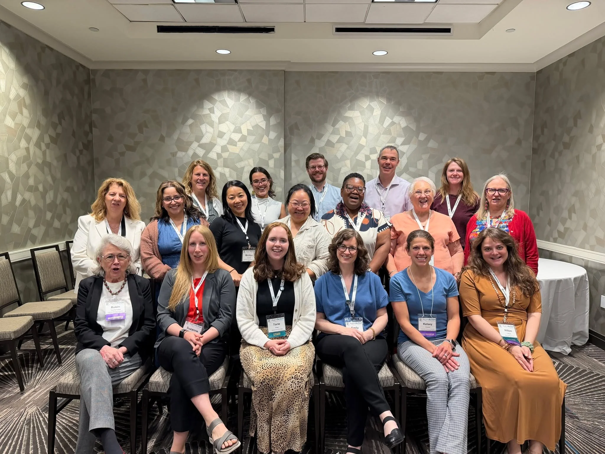 At the NCOA Age+Action Conference last week, nationwide Falls Prevention Coalition leaders gathered with Torie Ring and Emily Nabors of the National Council on Aging, as well as Susan M. Wolfe, PhD, for a collaborative convening focused on strengthen