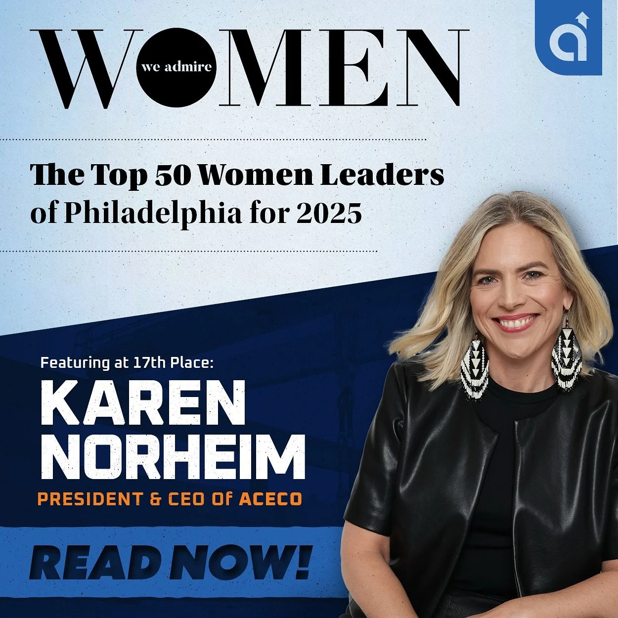 I&rsquo;m honored to be named one of The Top 50 Women Leaders of Philadelphia for 2025 by The Women We Admire &mdash; and thrilled to share that I&rsquo;ve jumped from #41 last year to #17 this year! 🎉
This recognition reflects not just my journey, 