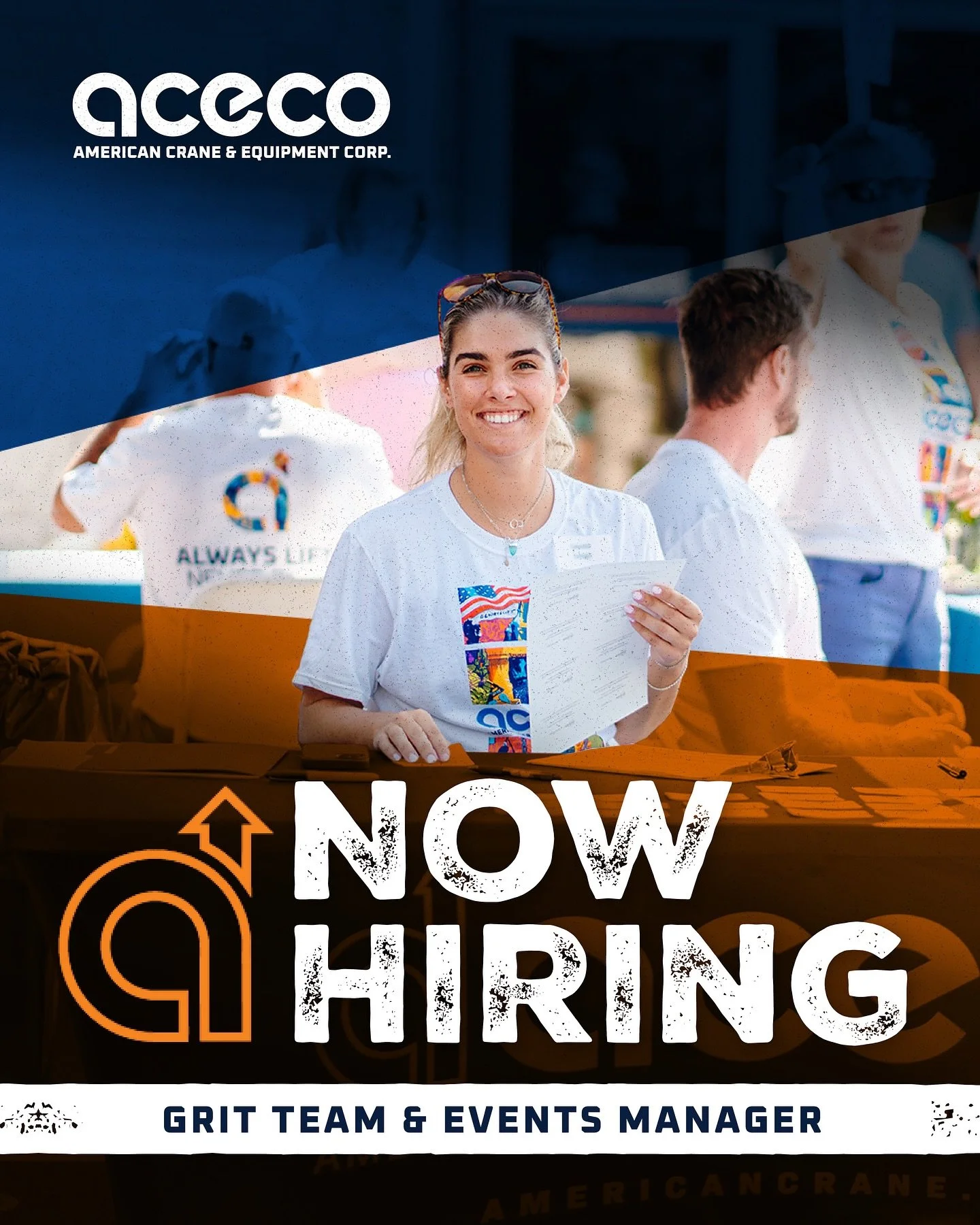 I&rsquo;m looking for a GRIT Team &amp; Events Manager to help keep our culture alive and thriving here at American Crane.

Ideally, someone who loves organizing meaningful experiences, building community and keeping things running smoothly behind th