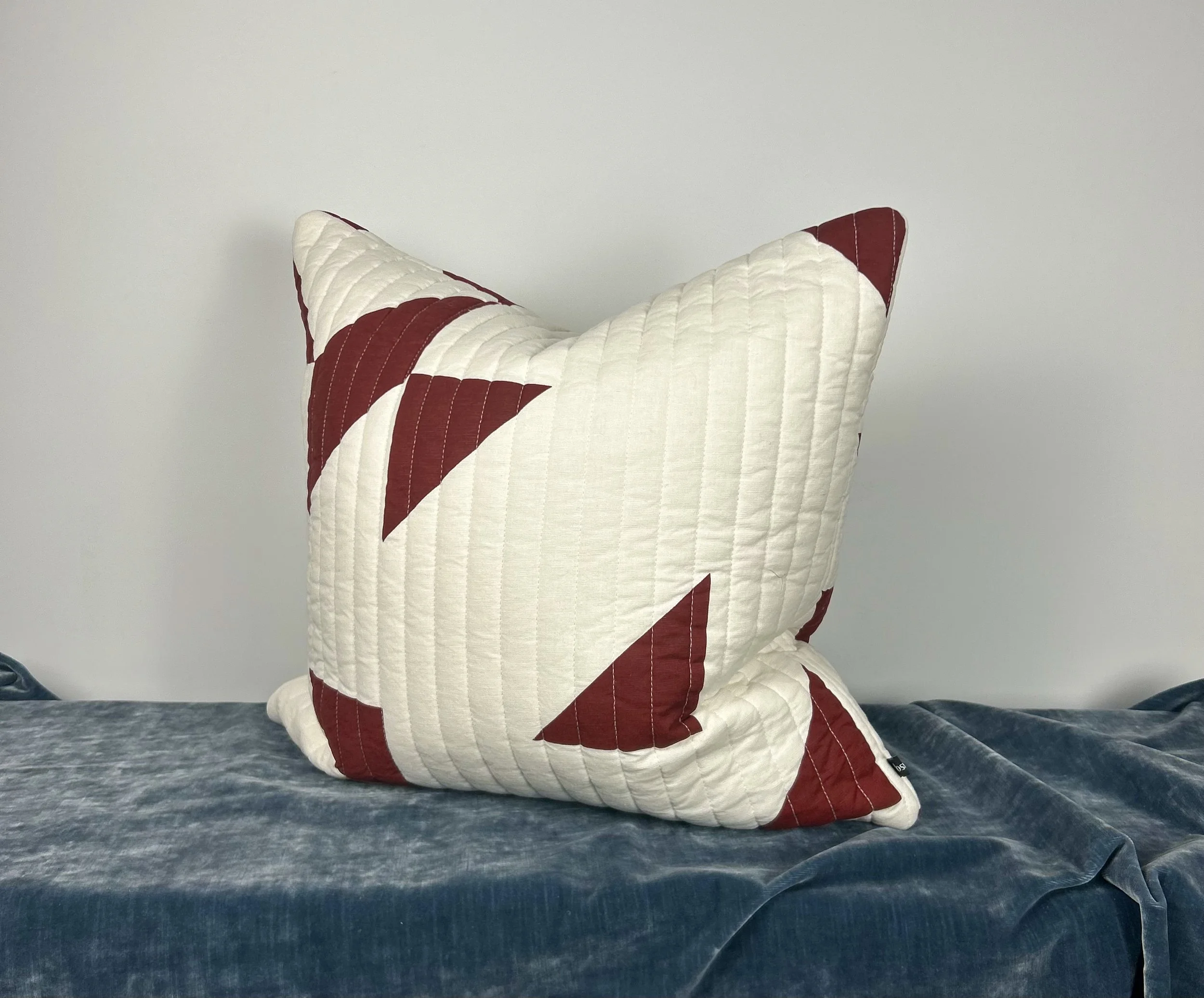 Handmade in Geneva, Made with West Elm Quilt 22 x 22 Zippered Pillow with Down Insert $125