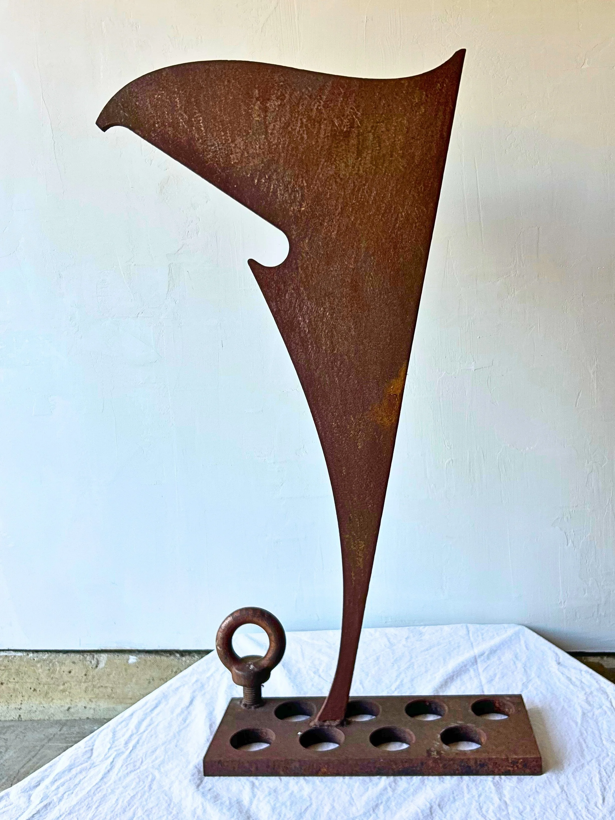 Rusted Steel Art Sculpture 35 Tall x 19 wide $375 