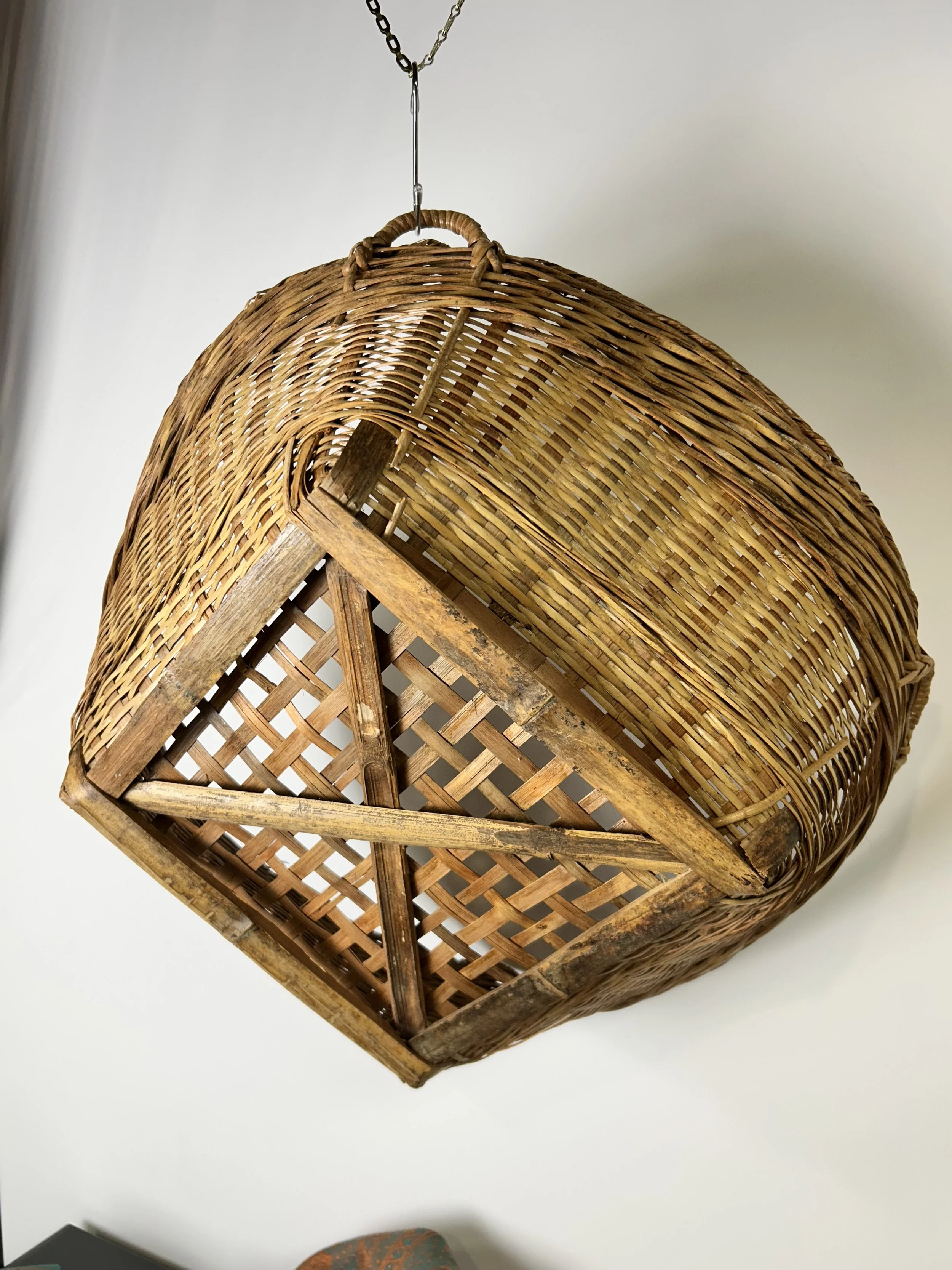 Indonesian Framed Basket 22x22 $75