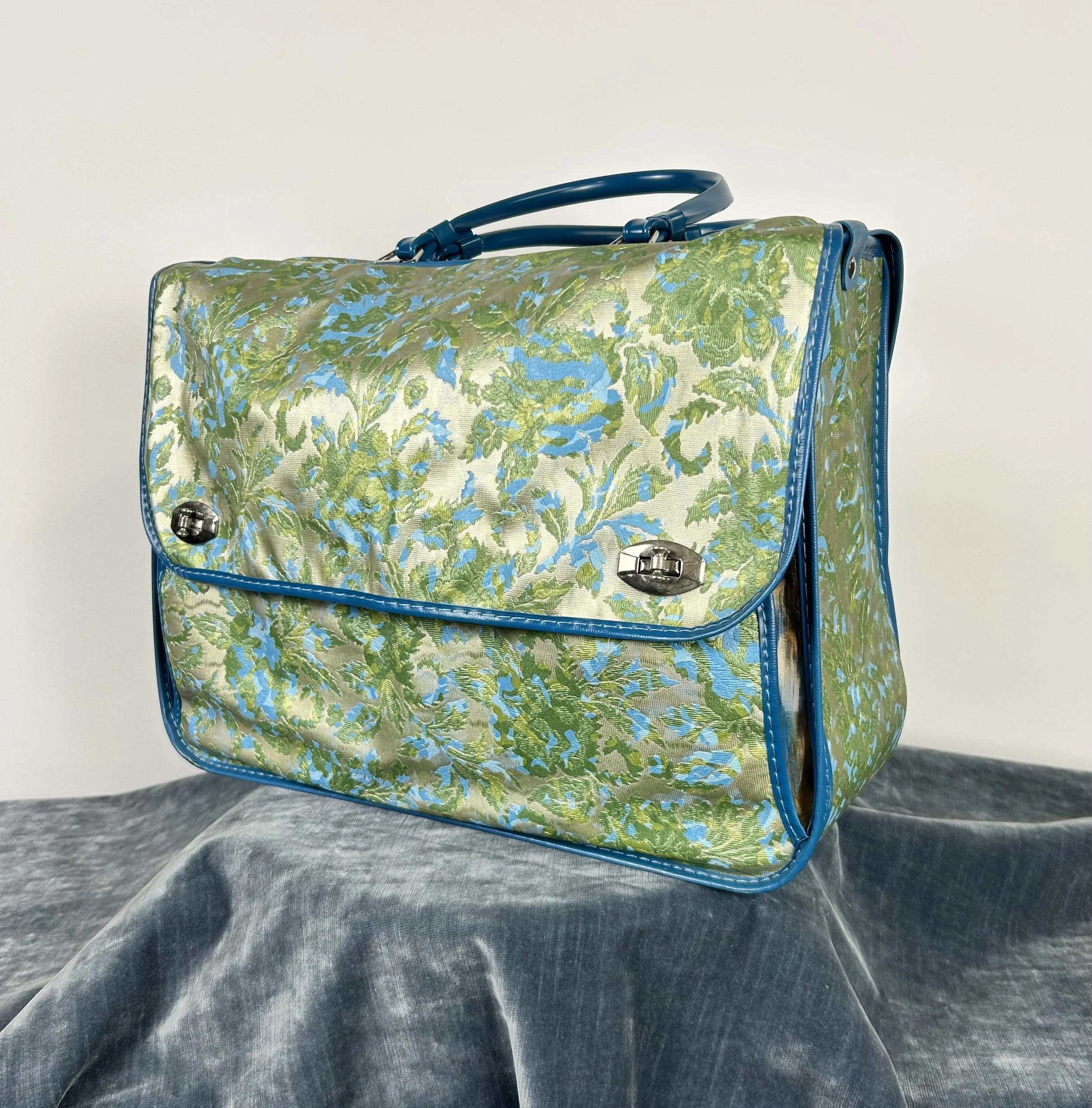 1960/70's Floral Vinyl Arm Bag/Laptop Bag