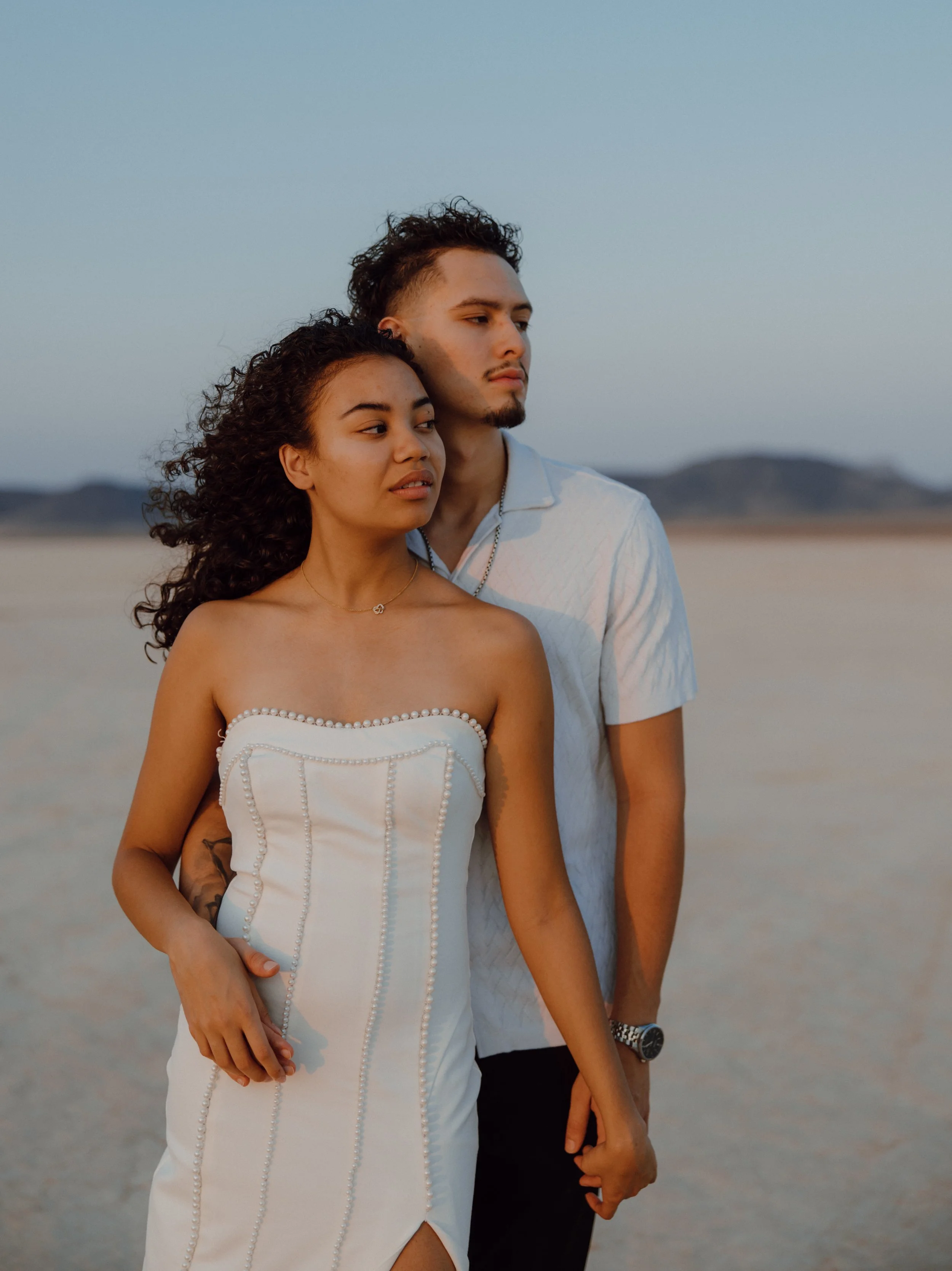 Jean Dry Lake Bed Couples Session | Las Vegas Nevada - Meliyah D Photography
