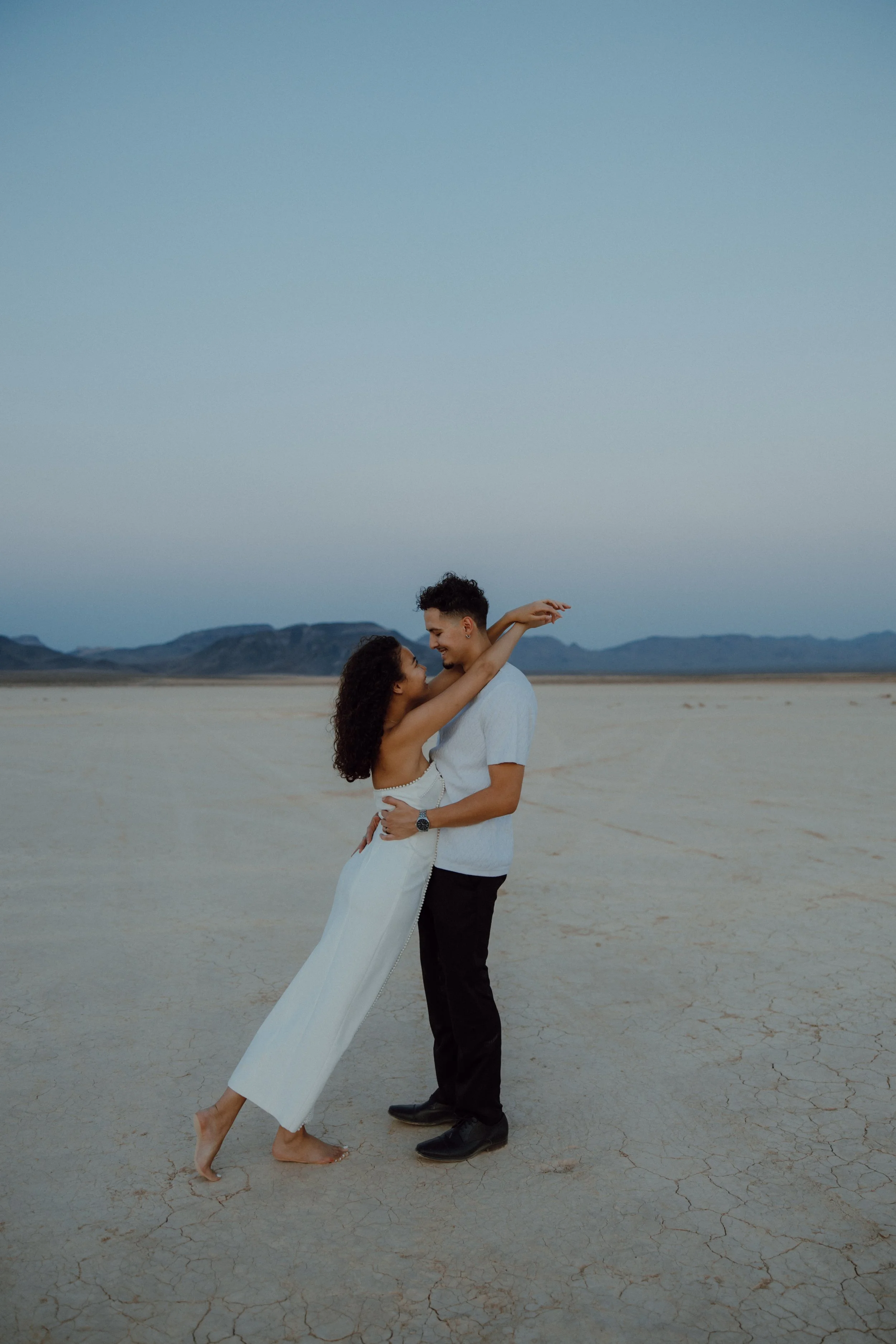 Jean Dry Lake Bed Couples Session | Las Vegas Nevada - Meliyah D Photography