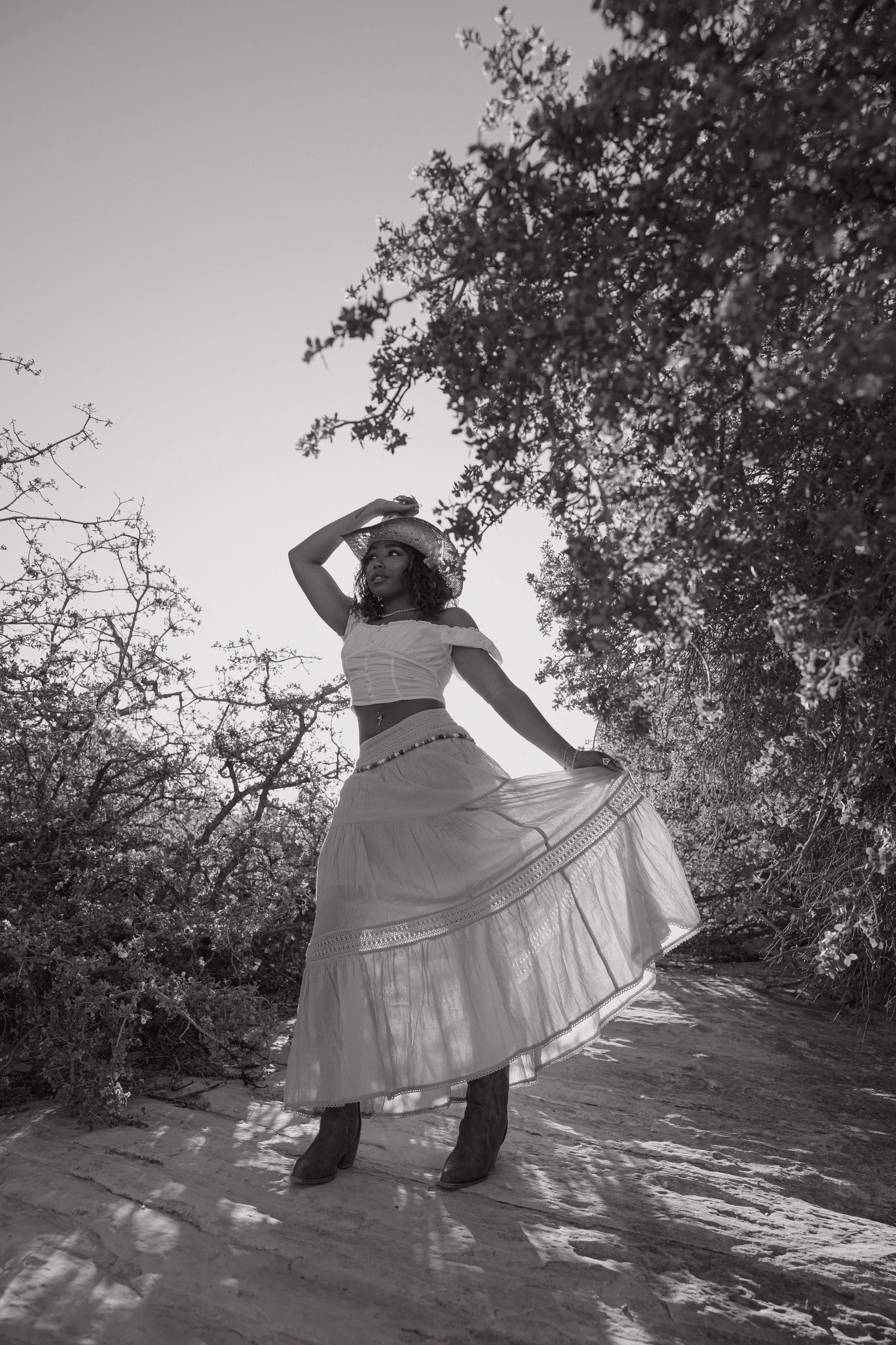 Las Vegas boho portrait session at Red Rock | Meliyah D Photography