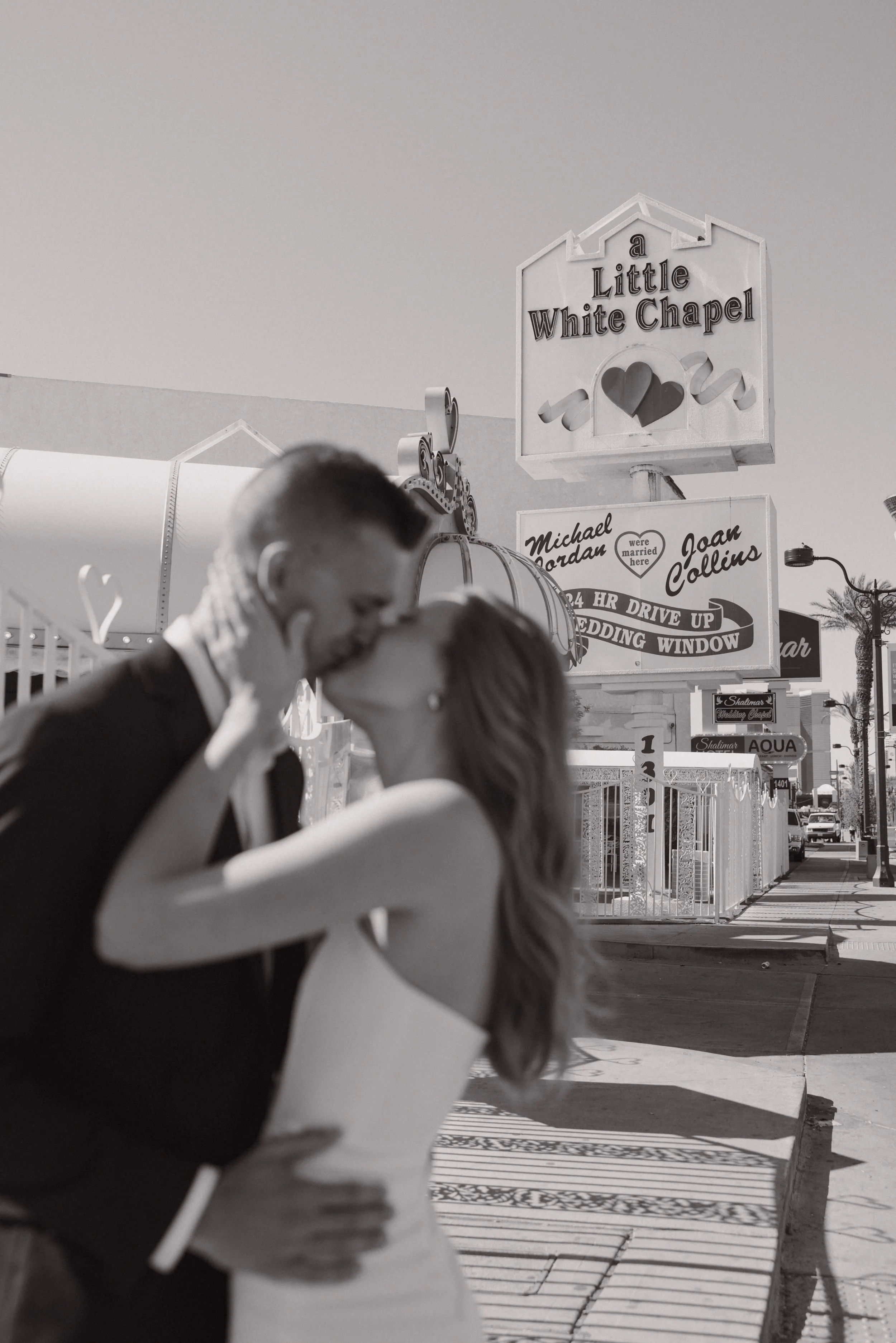 Intimate Elopement photos at The Little White Chapel | Meliyah D Photography