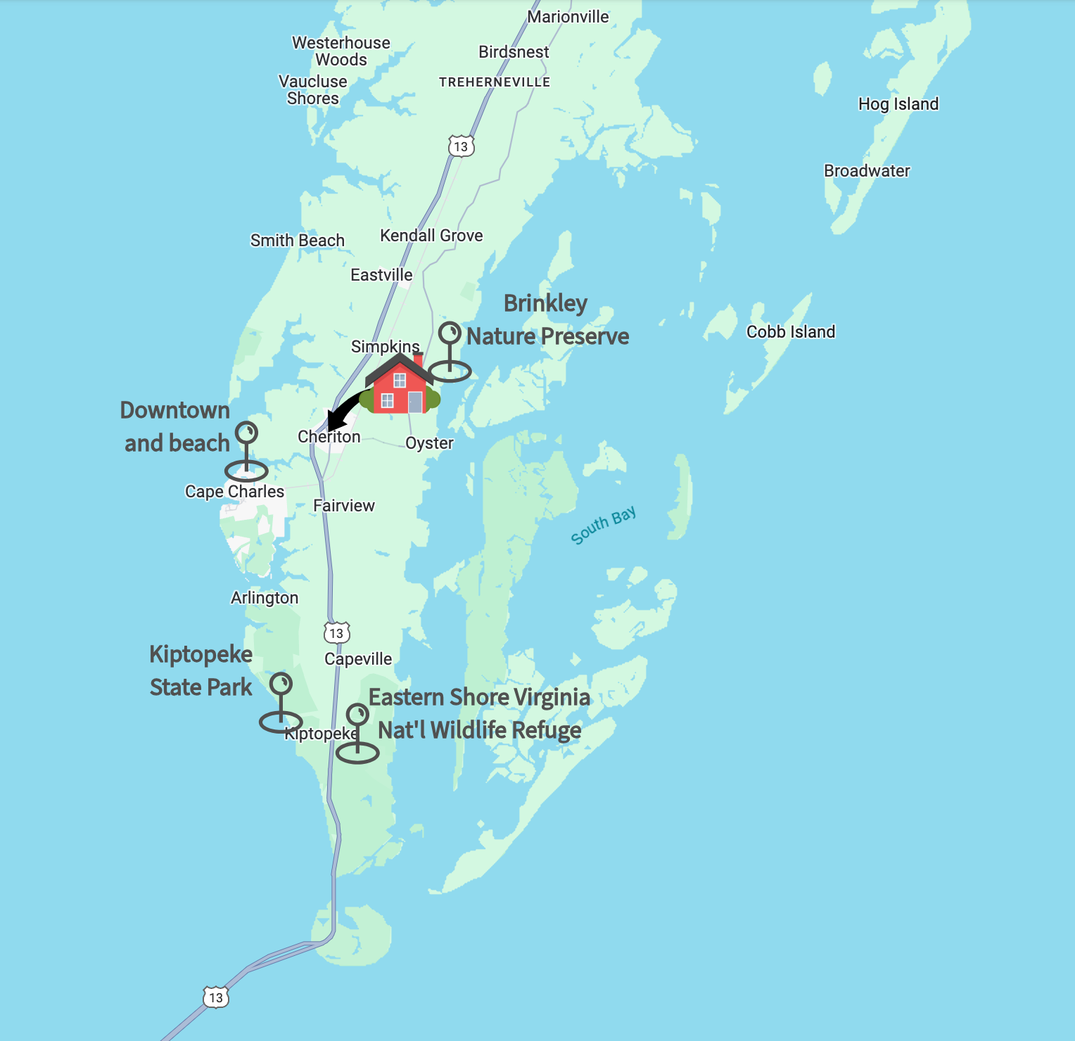 Map location of house