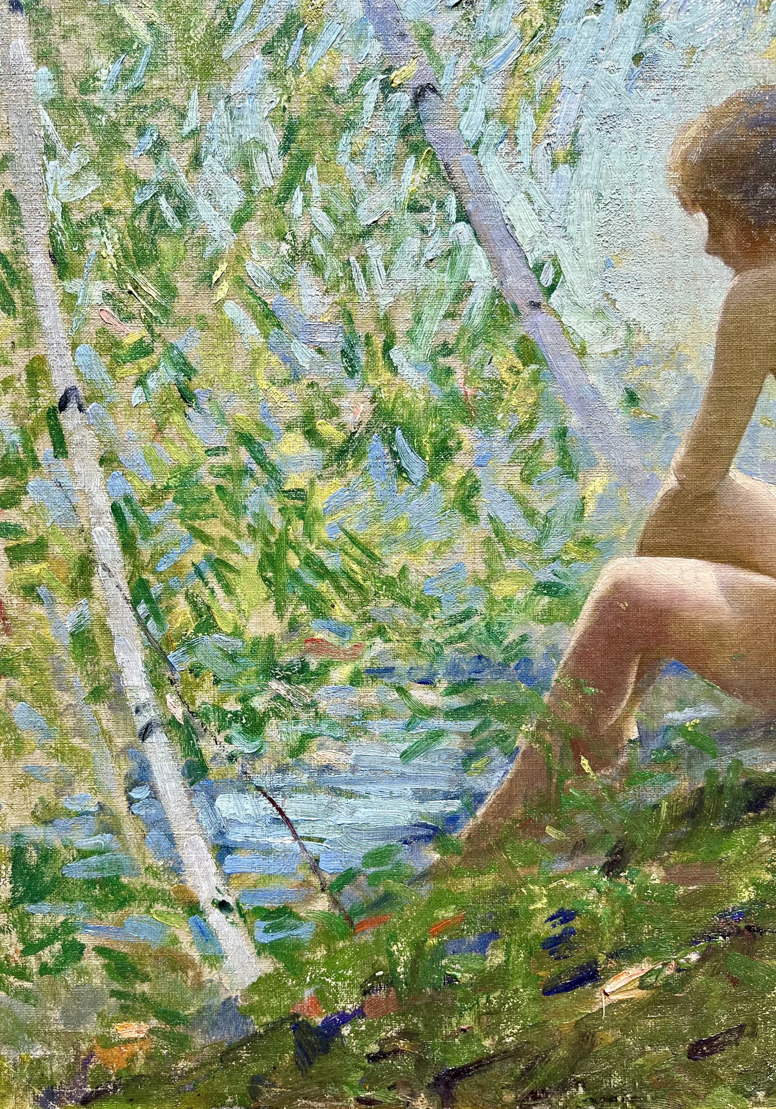 Nude Woman Sitting Along Stream Meyer Fine Art Gallery Nude Woman Sitting Along Stream Meyer Fine Art Gallery