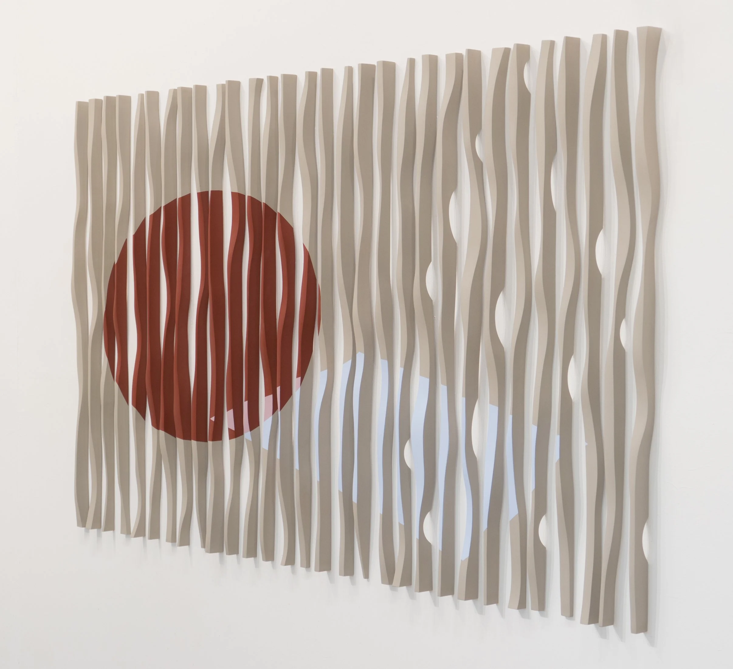 3021 fight, ORIGINES TEMPORELLES 8,	52x88", Feb-18, MAHOGANY