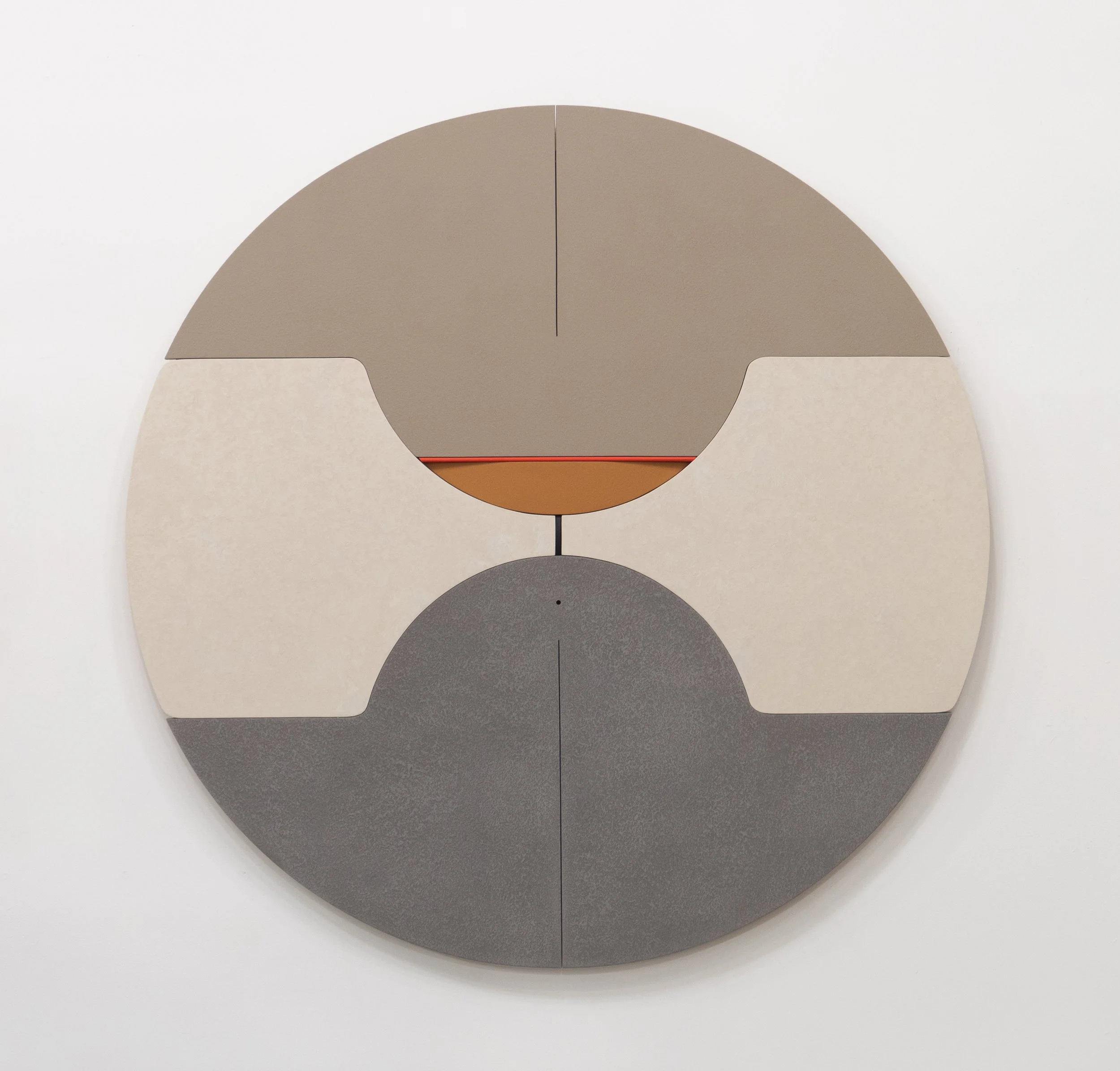 4035, "Earth Symbol 1",
43.5" Diam, January 2025, mixed media