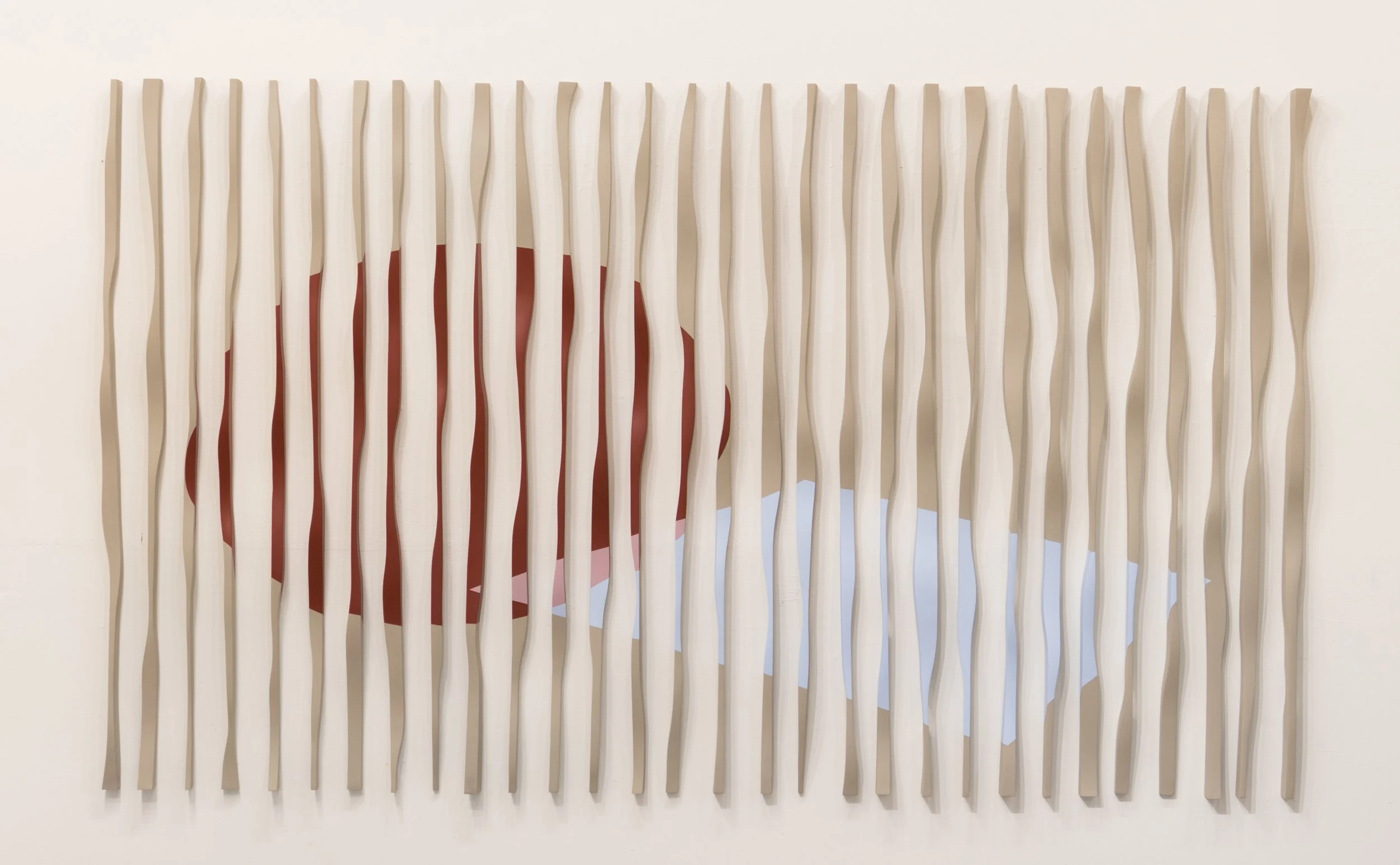 3021 front, ORIGINES TEMPORELLES 8,	52x88", Feb-18, MAHOGANY