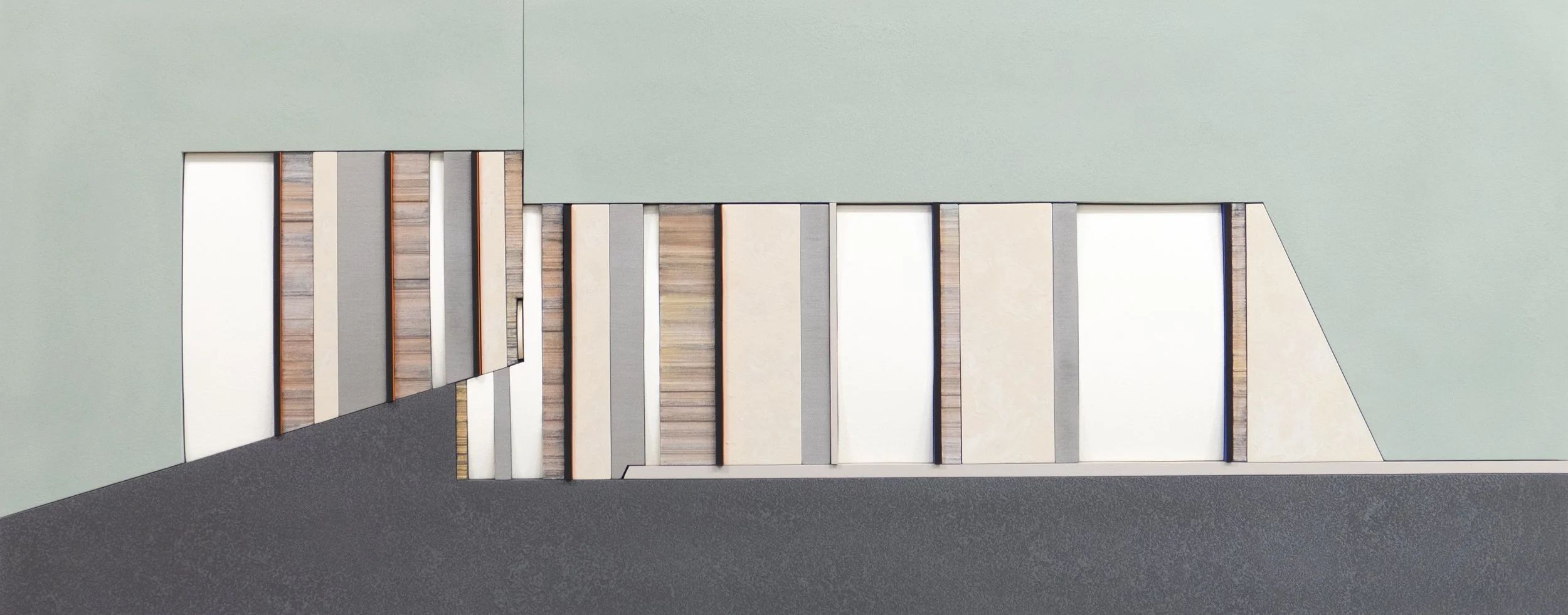 3927, TOUS LES CHEMINS 20, 24X60", Mar-24, MIXED MEDIA