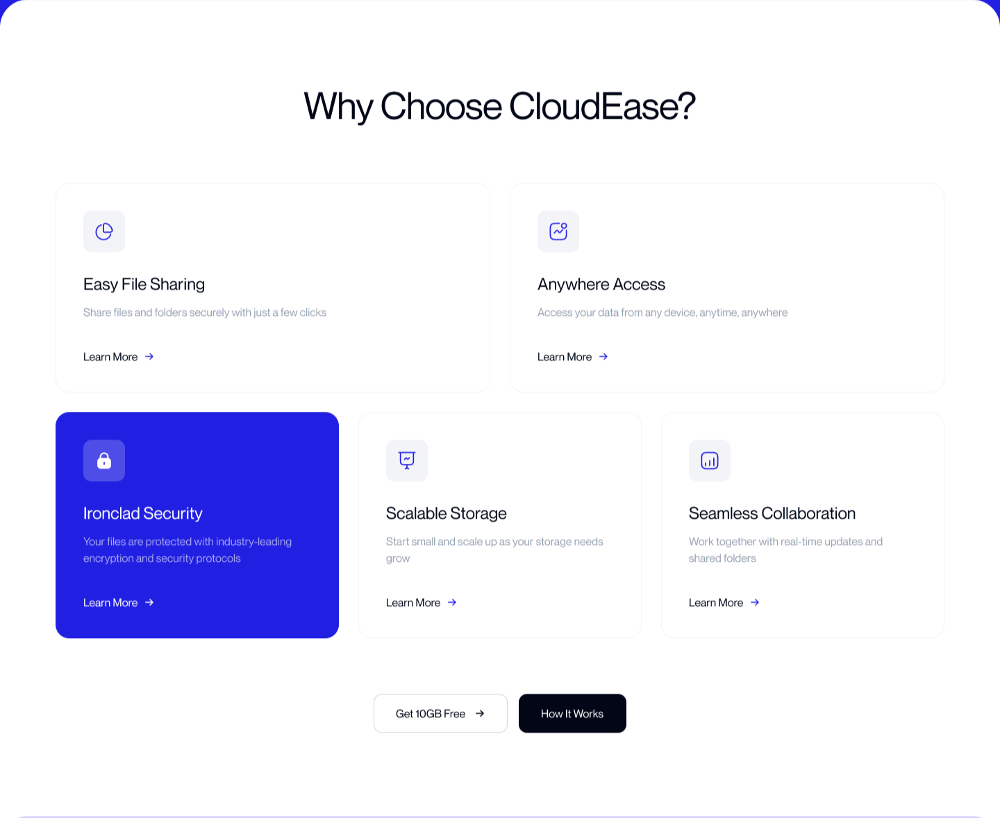 cloud storage mobile application interface design for SaaS product with secure file sharing experience