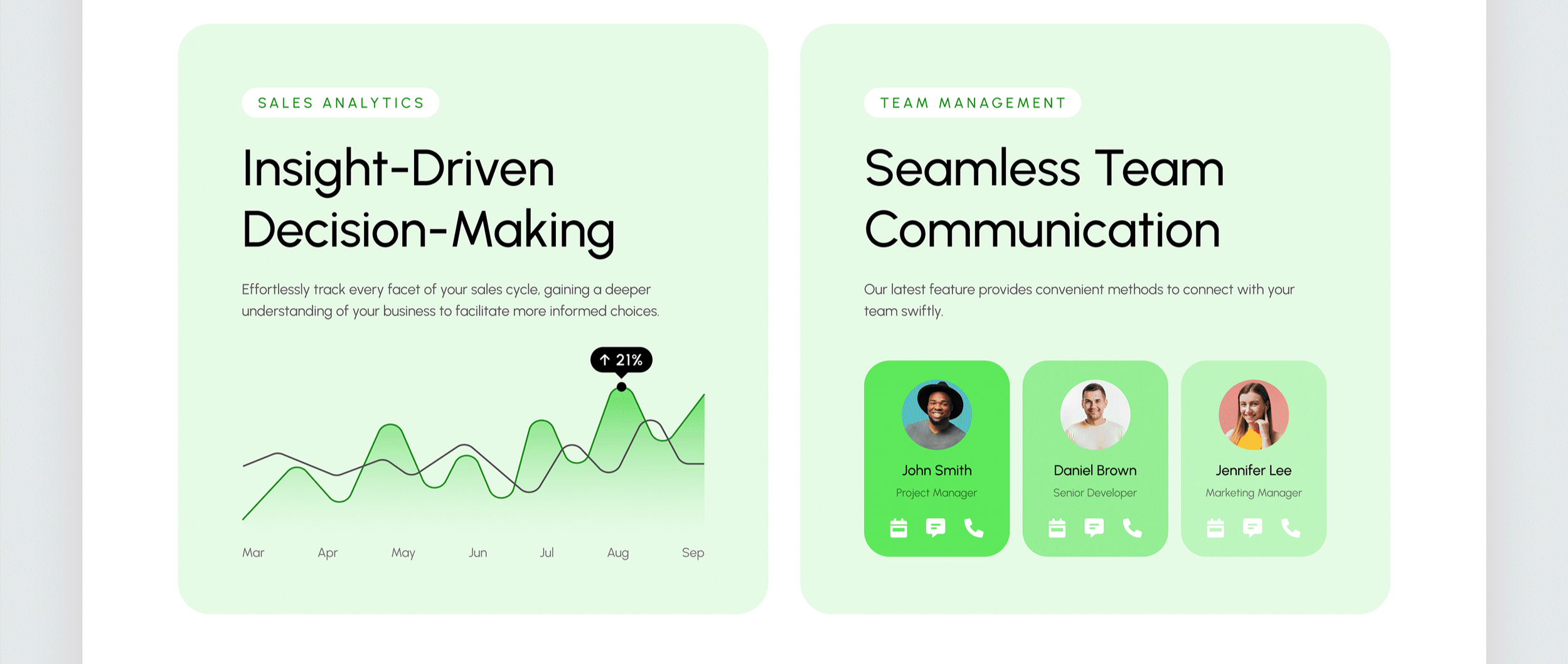 B2B SaaS platform interface design for enterprise sales management software with clean UX