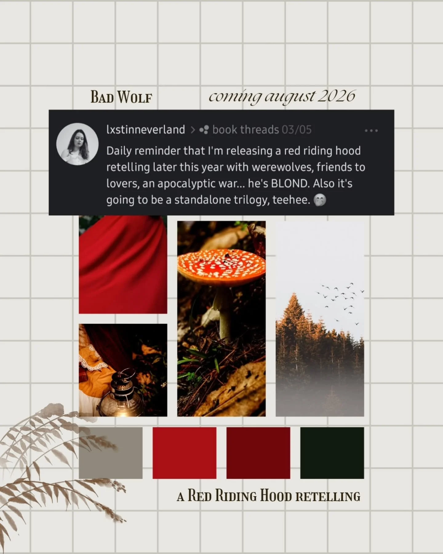 Sharing this today cause i'm not sure what else to share at the moment lol. This week has been very hectic since I start vacation tomorrow. Woops.

Do you prefer night or day?

I'm a morning person so i prefer early mornings/day!

VAST: Bad Wolf is t