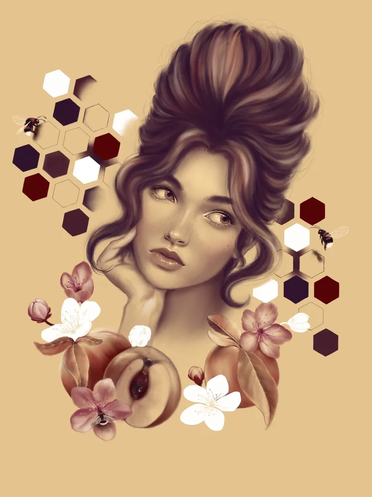 Peaches are the Bees Knees