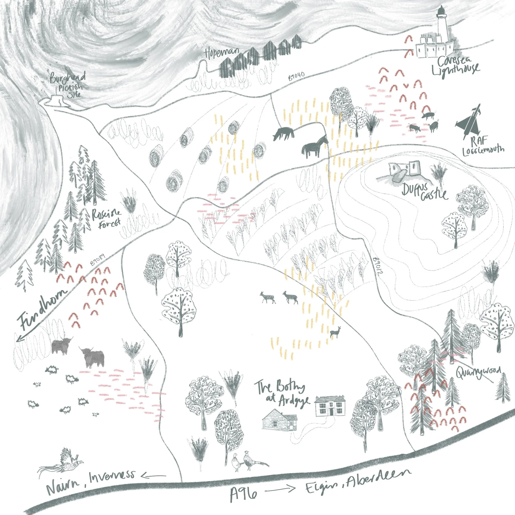 The Bothy at Ardgye Map
