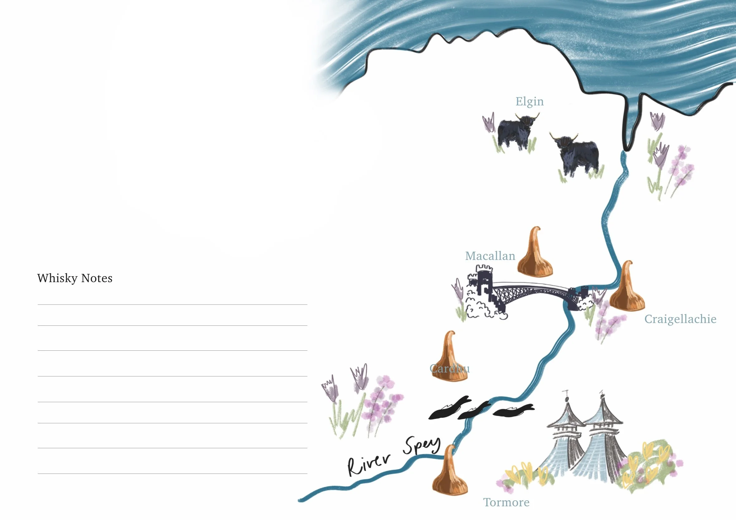 Whisky map - Siobhan Sellers