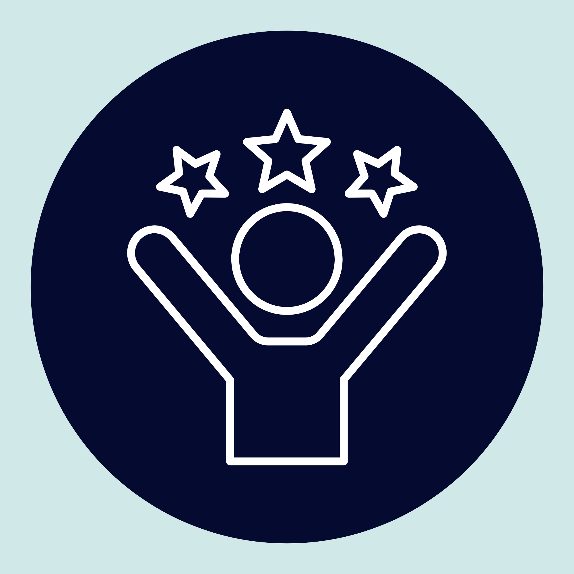 Graphic of a Wi-Fi symbol and a thumbs up icon on a dark circular background with a light blue surrounding background.
