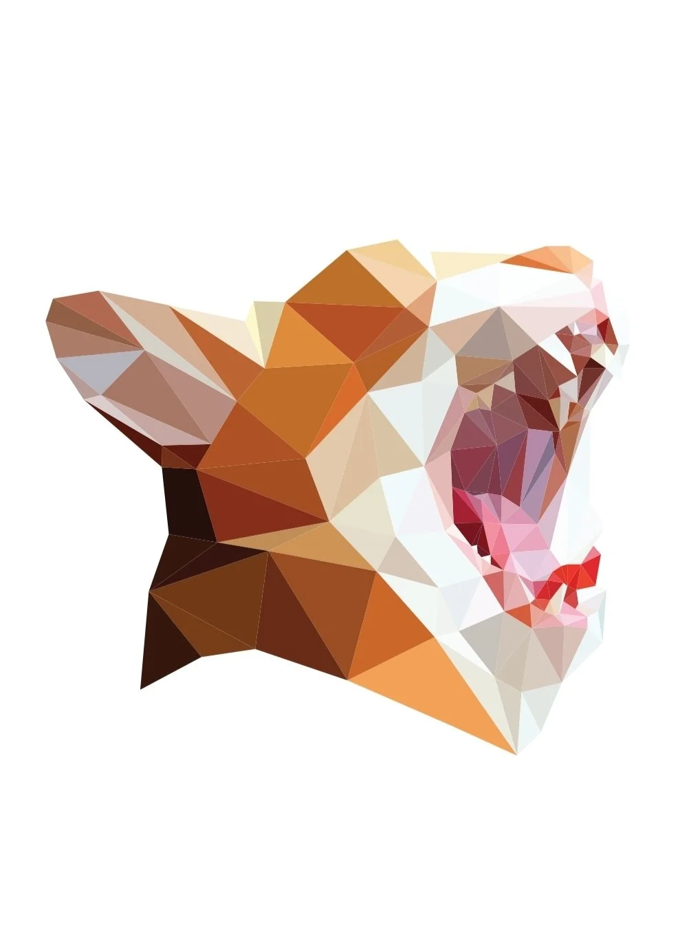 The second in a series of geometrically shaped cats.