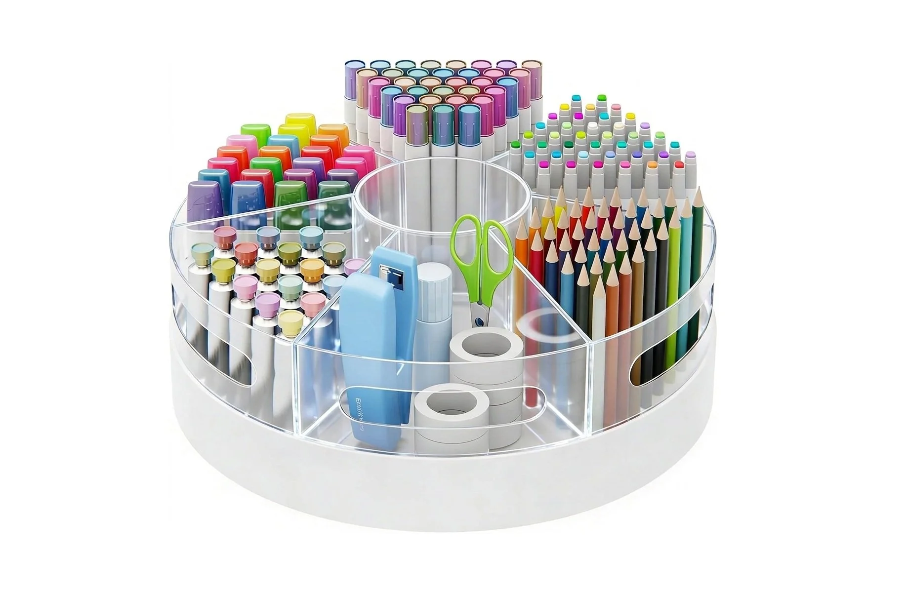 Craft supplies turntable organizer - lazy susan
