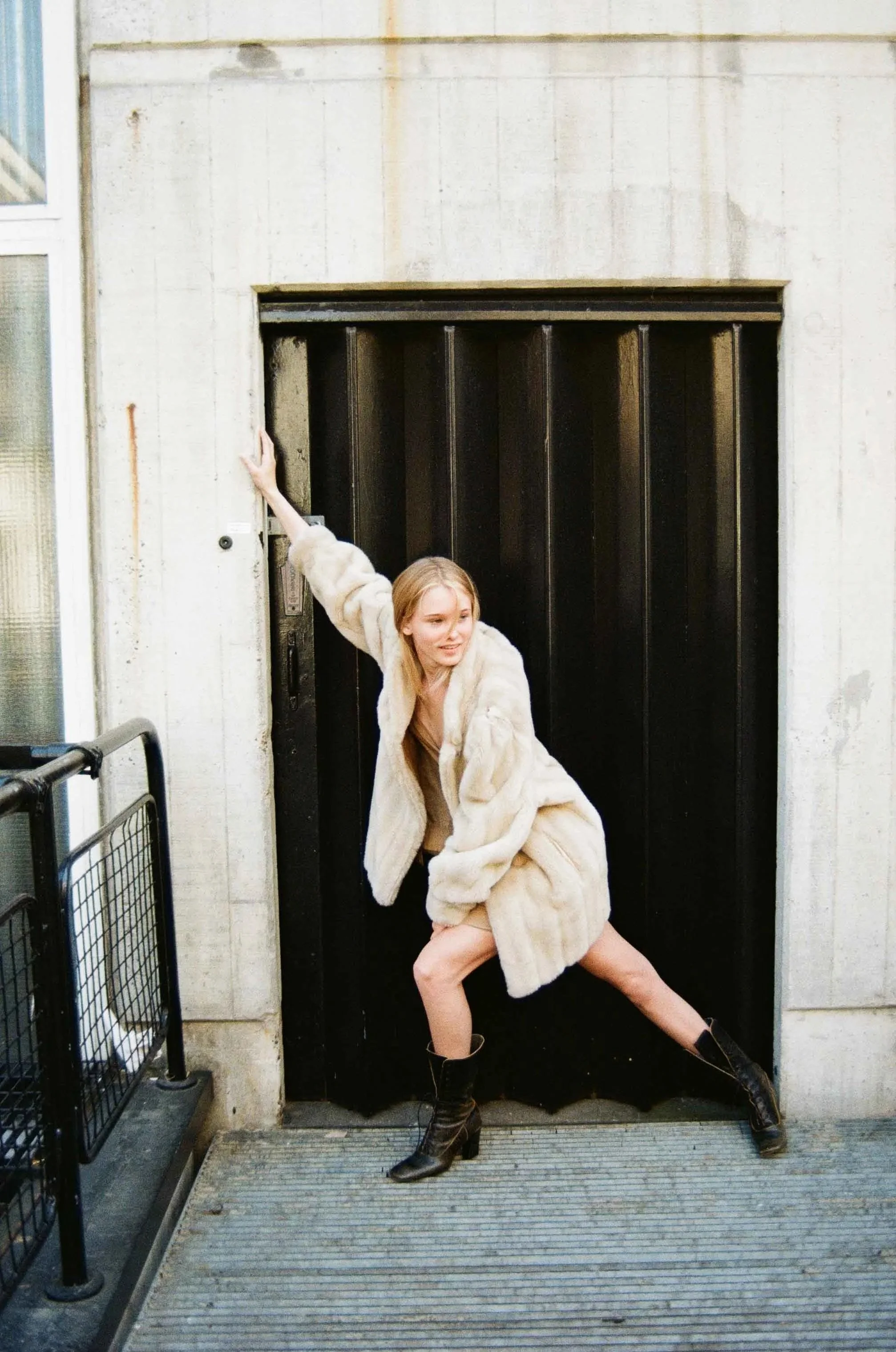 Contemporary fashion editorial featuring minimalist wardrobe styling and tactile analogue photography.