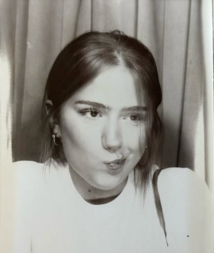 Photobooth photo of photographer Chloe Thomas
