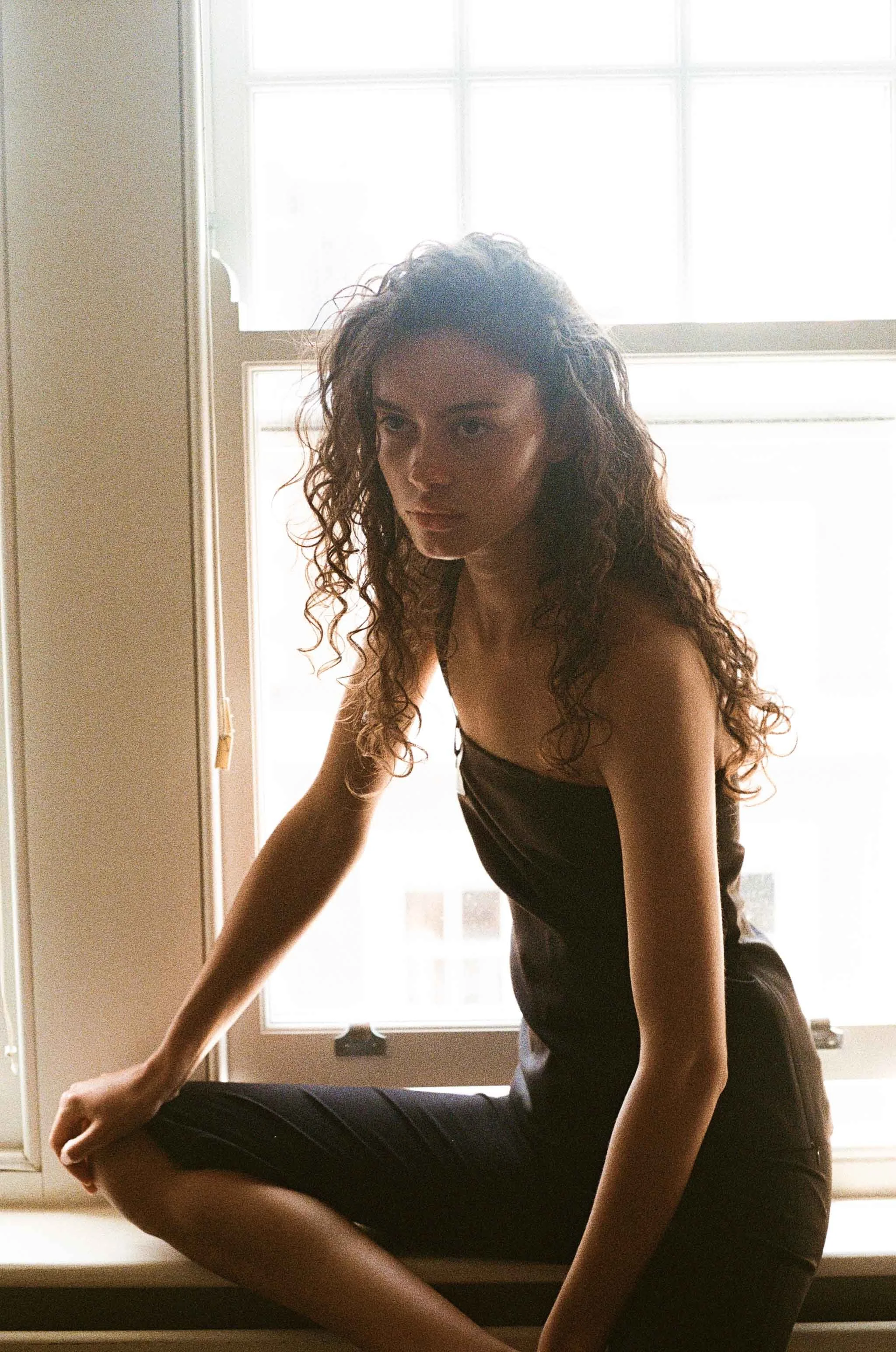 Fashion editorial photographed on 35mm film by a London-based analogue fashion photographer.