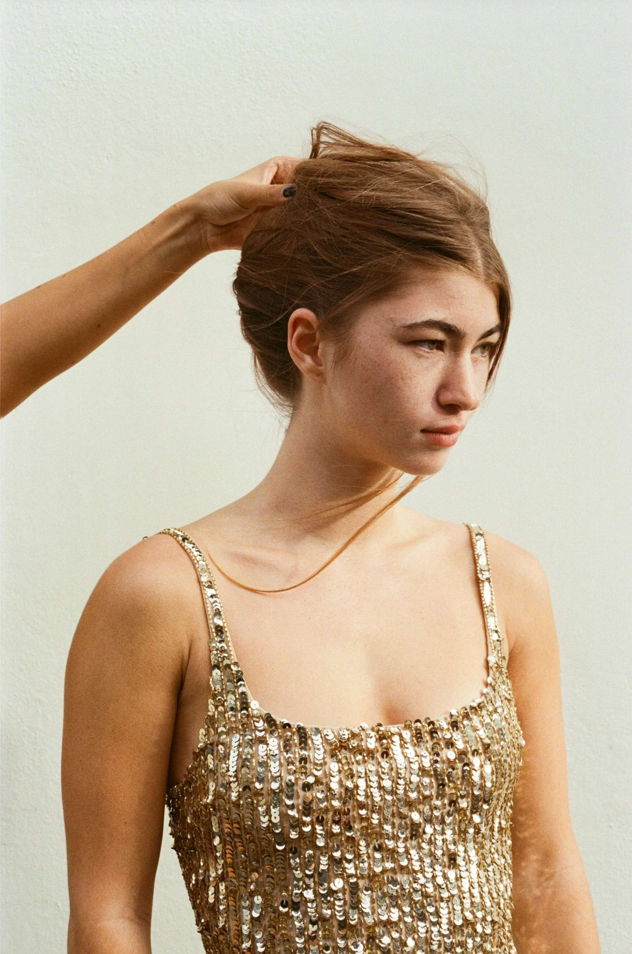 Contemporary fashion editorial photographed on 35mm film by a London-based analogue photographer.