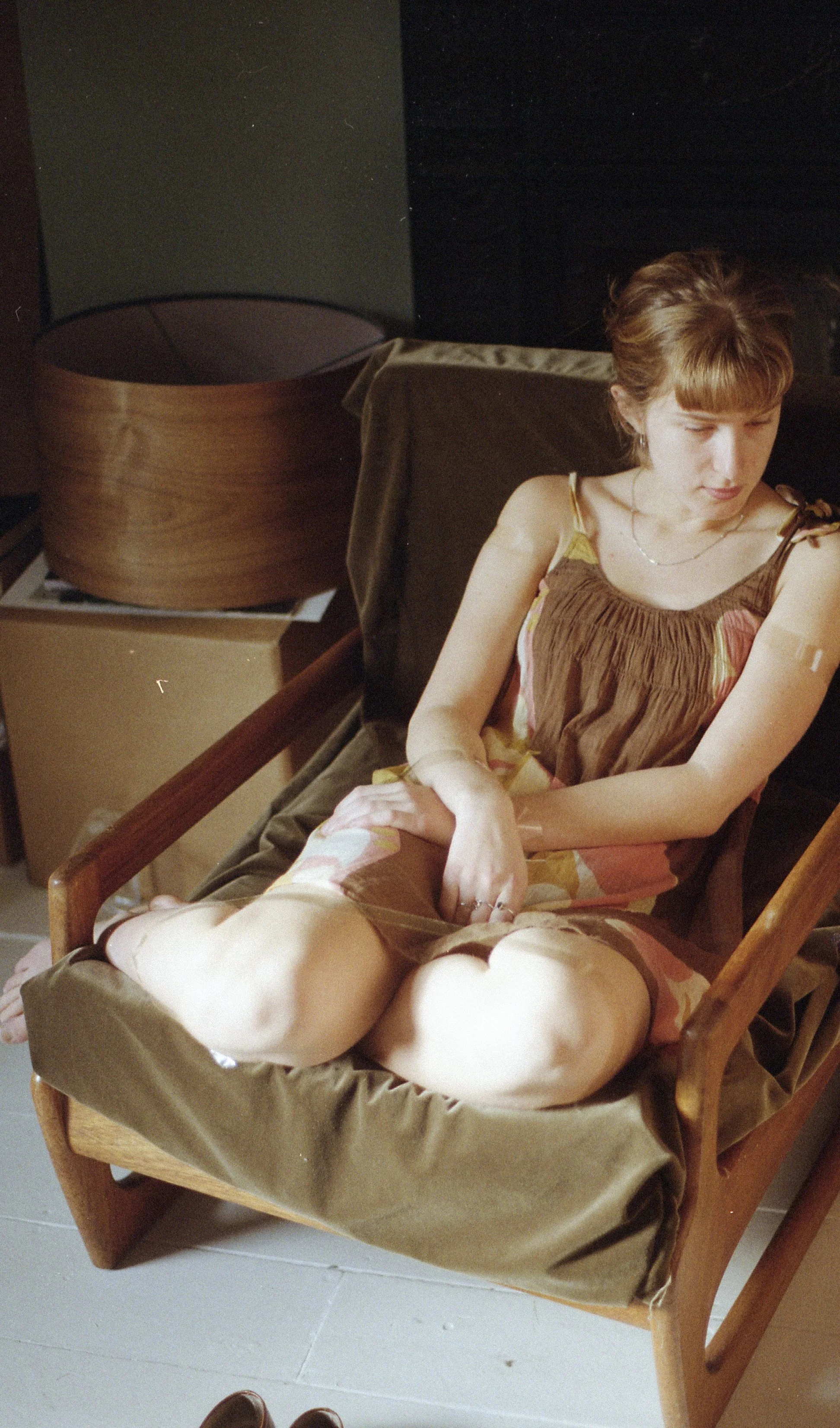 Film fashion photography featuring natural textures, considered composition and understated styling.