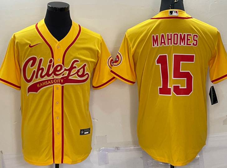 Kansas+City+Chiefs+%2315+Patrick+Mahomes+Baseball+Jersey+Yellow++.png