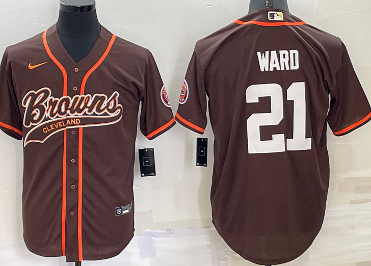 Cleveland+Browns+%2321+Denzel+Ward+Baseball+Jersey+Brown.png