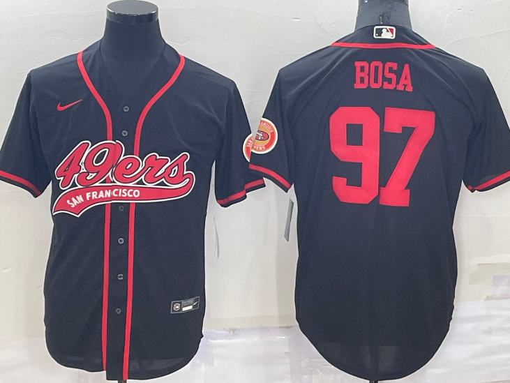 San+Francisco+49ers+%2397+Nick+Bosa+Baseball+Jersey+Black.png