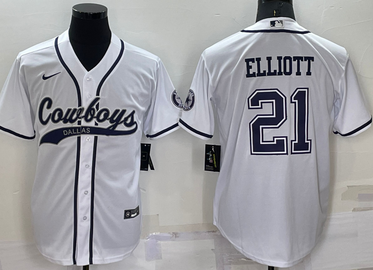 Dallas+Cowboys+%2321+Ezekiel+Elliott+Baseball+Jersey+White.png