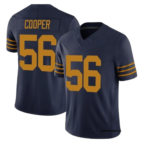 Green Bay Packers #56 Edgerrin Cooper The 1923 Classic Vapor Limited Jersey Navy