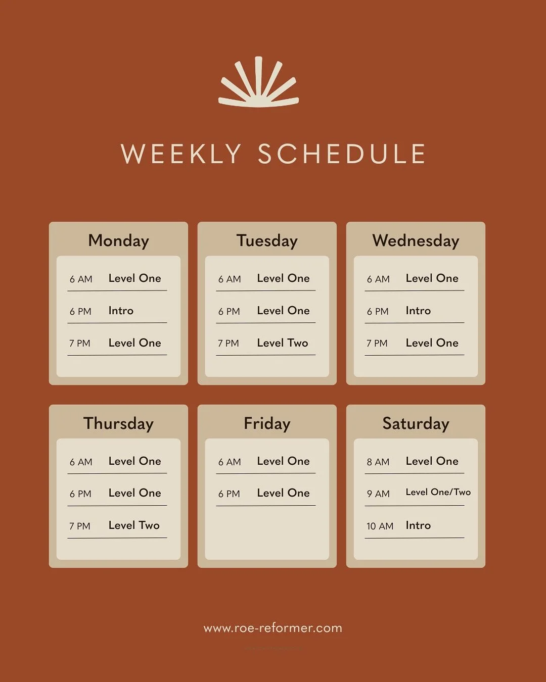 We are completely blown away that we are almost fully booked for our opening week.
Thank you all so much 🫶🏻
✨As we get into our groove together, Saturday’s 9am class on opening week will accommodate both L1 & L2✨