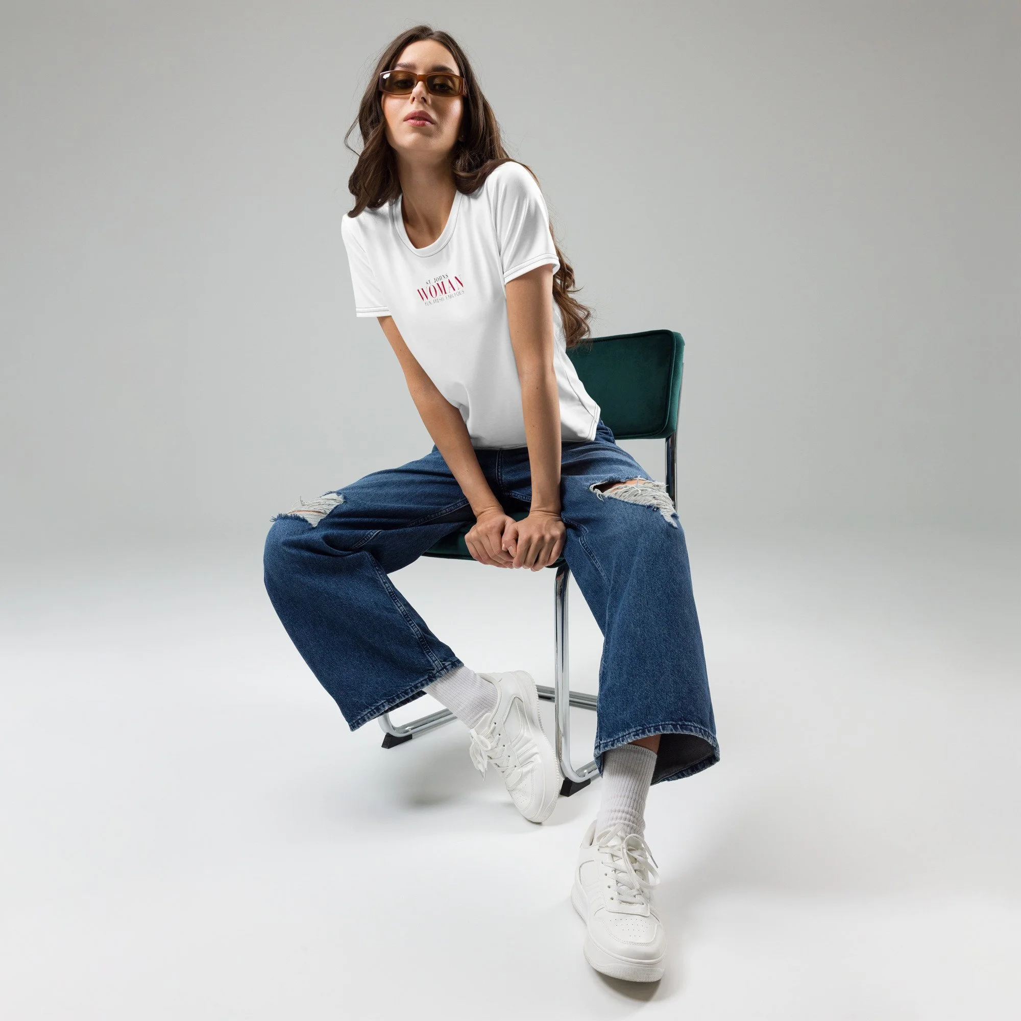 Fun. Fresh. Fabulous St. Johns Woman Magazine Women's T-shirt white