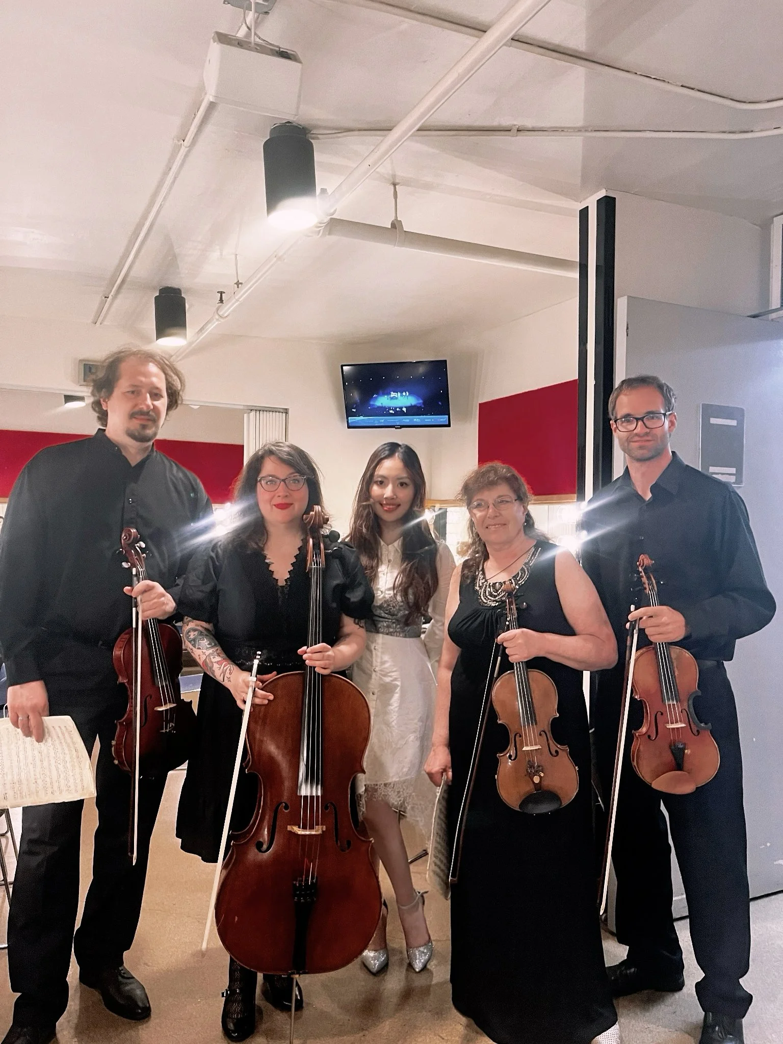Yinxuan Long collaborating with the Grammy-nominated St. Petersburg String Quartet