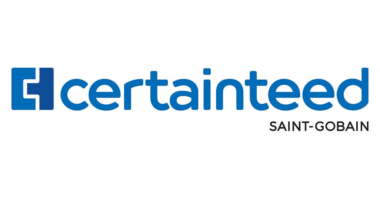 Certainted Saint-Gobain logo in blue text on a white background.