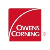 Owens Corning logo with red background and white text