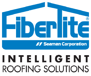 Fiberlites logo with Seaman Corporation and Intelligent Roofing Solutions text.