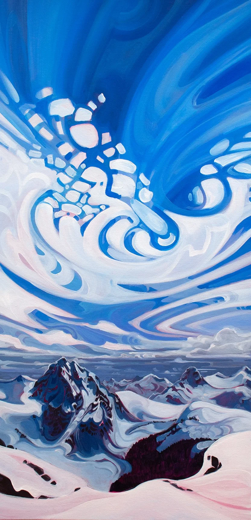 Land Full of Sky
18x36" Acrylics on Canvas