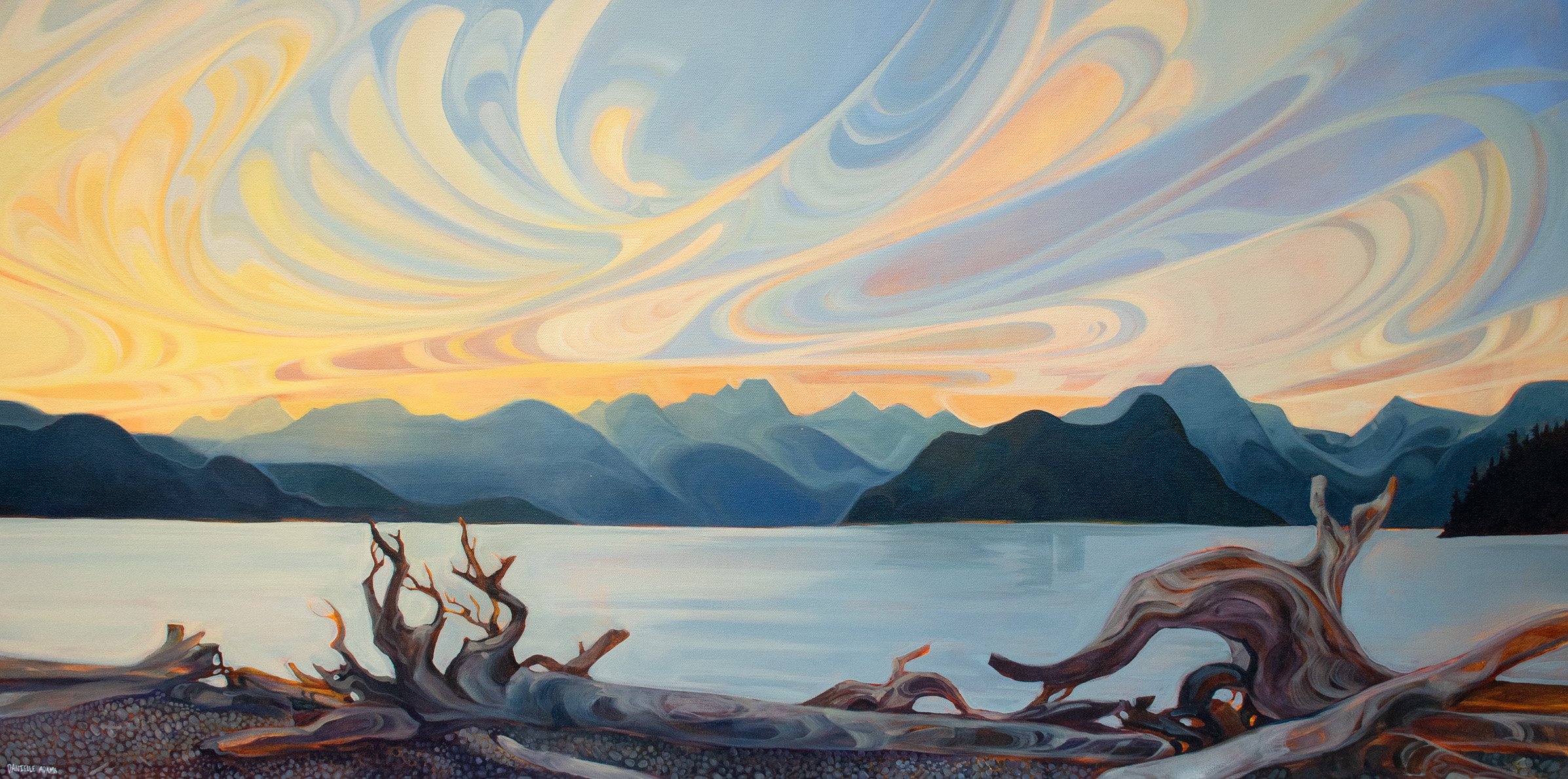 Britannia Beach Commission 
Acrylics on Canvas 48x24" 