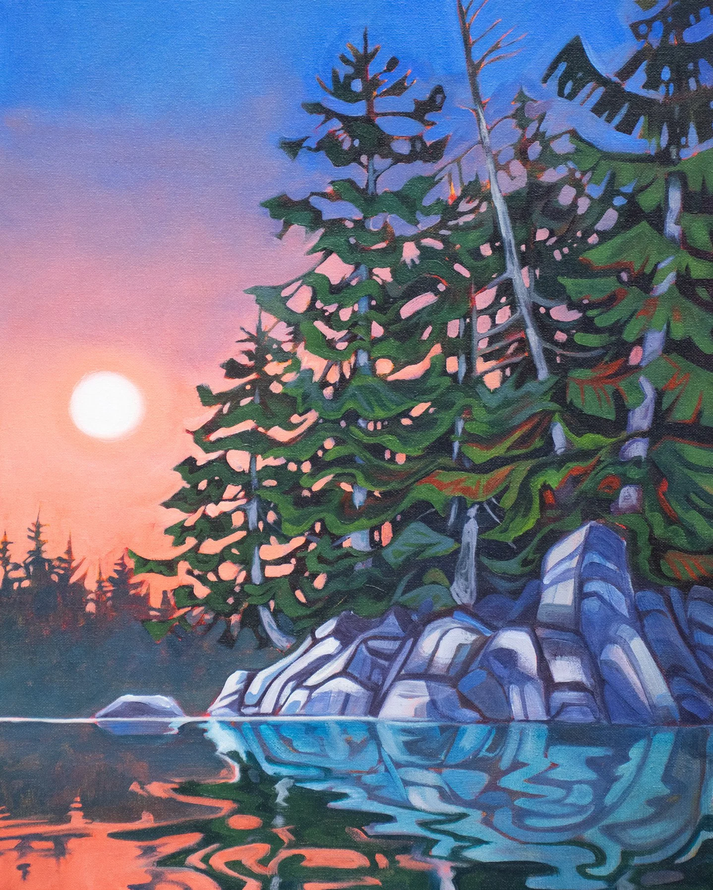 Moonrise Study
18 x 20" Acrylics on Canvas