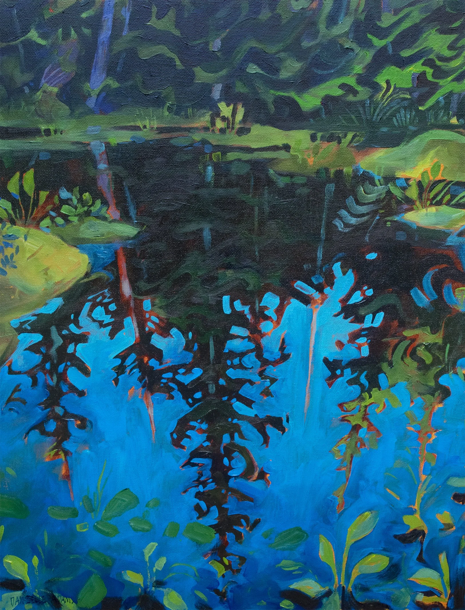 My Favourite Swamp 14x18" Acrylics on Canvas