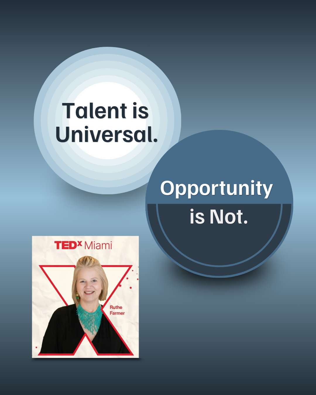 Talent is Universal. Opportunity is Not.