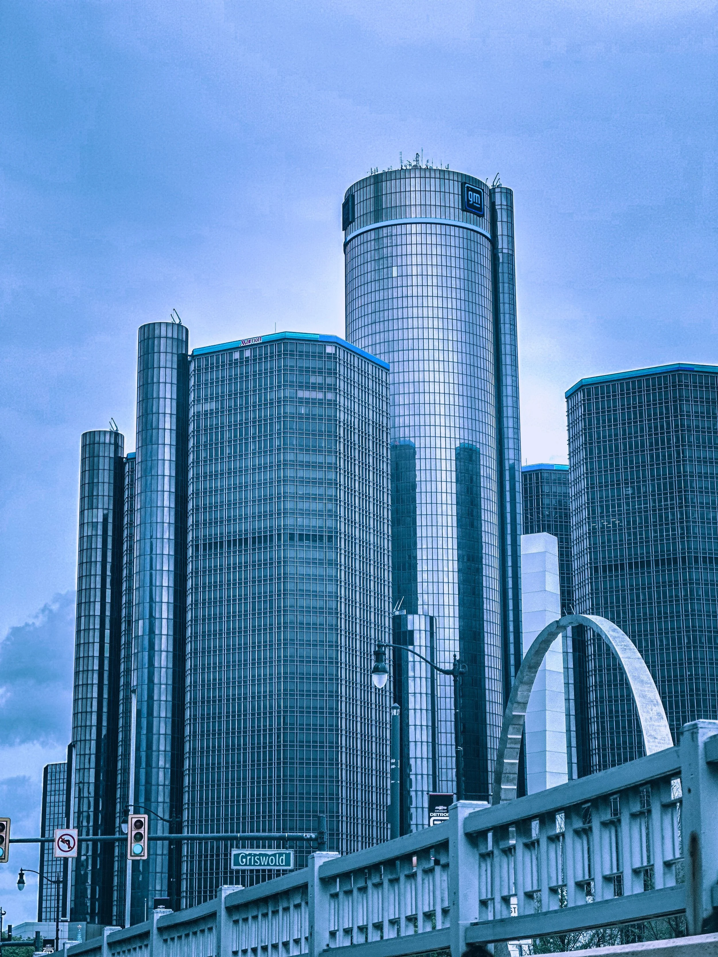 Detroit's Renaissance Center towers